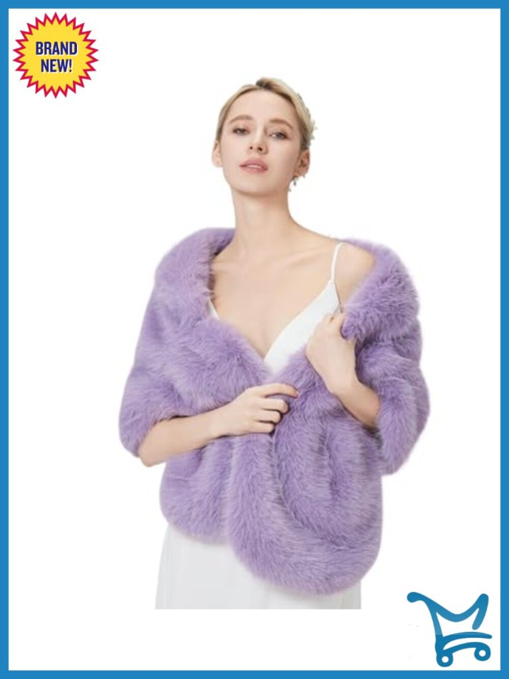 Faux Fur Wraps Shawl Shrug Soft Warm Scarf Cape Stole